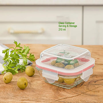 GLASS CONTAINER SET-serving & storage