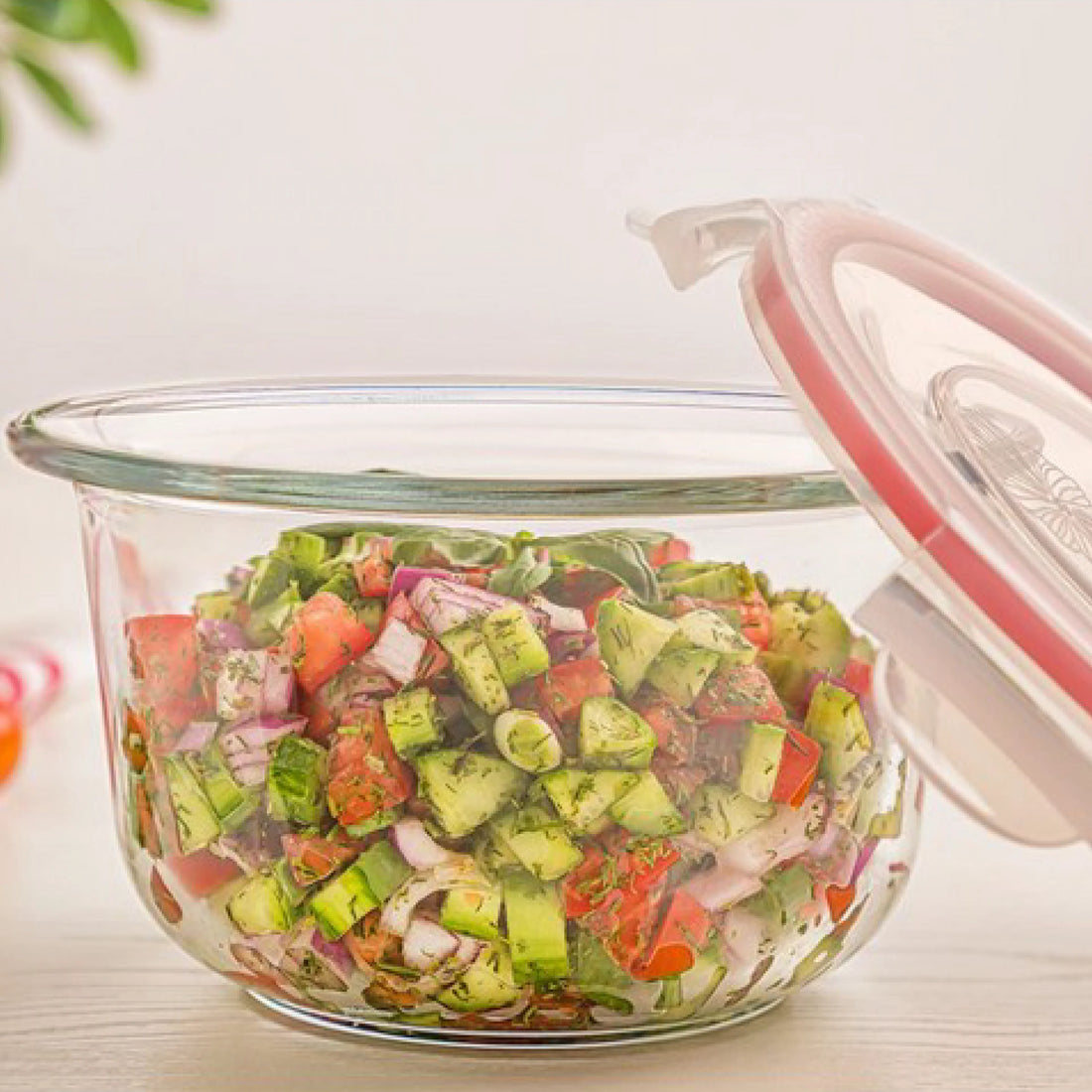 Glass Bowls With Lid 1.2LTR