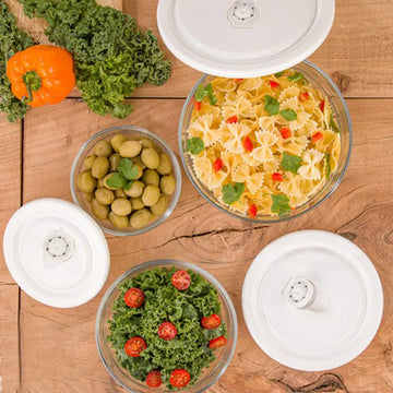 Round GLass Container 3 Pcs