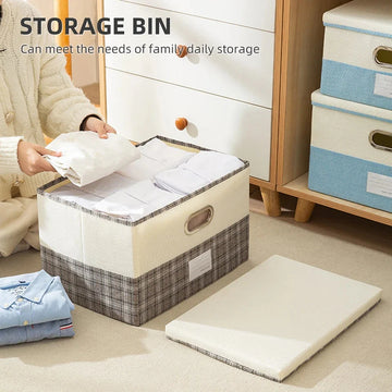 Storage Box with Cover – Durable Organizer for Clothes & Accessories