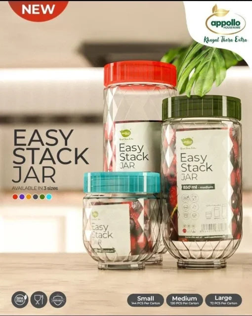 Easy Stack Jar Pack of 3 β (S/M/L)
