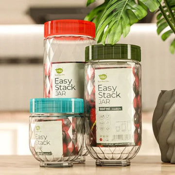 Easy Stack Jar Pack of 3 – (S/M/L)