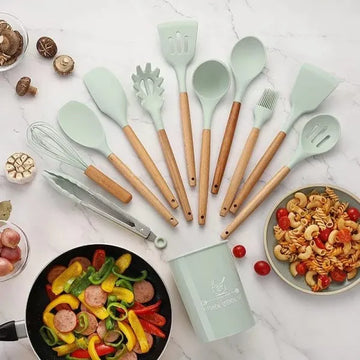Wooden Handle Non-Stick Spatula