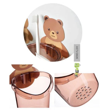 Teddy Bear Brush Holder