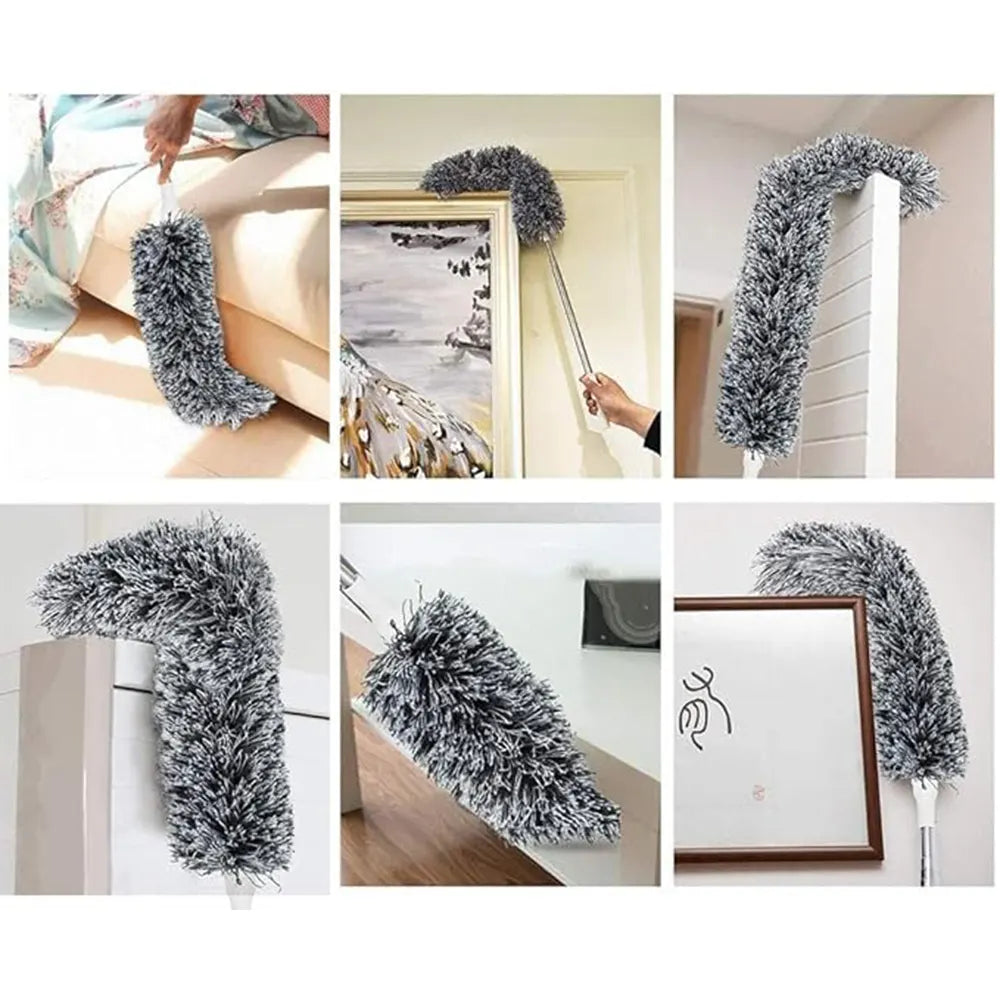 Telescopic Feather Grey Duster For Home