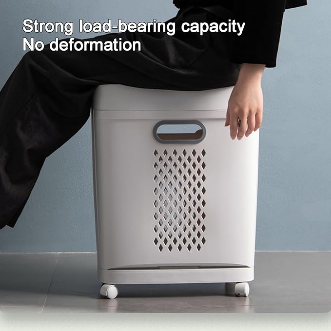 Universal Wheeled Design Laundry Basket Dirty Clothes