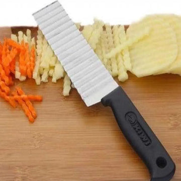 Stainless Steel Potato Fruits Vegetable Cutter Wave Knife