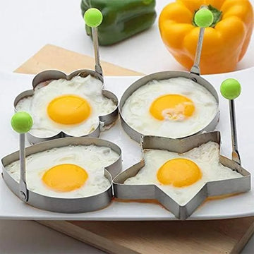Stainless Steel Egg Fried Mold Tool (4 Pc) Set