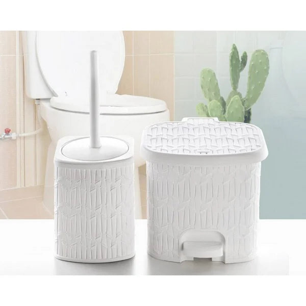 Bamboo Dusatbin & Brush Small Size