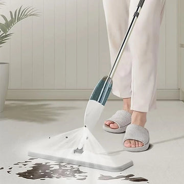 Spray Mop Cleaning Lazy Flat Mop Floor Cleaner Handle Mop Kitchen Cleaning Tool Belt Replacement Reusable Microfiber Pads