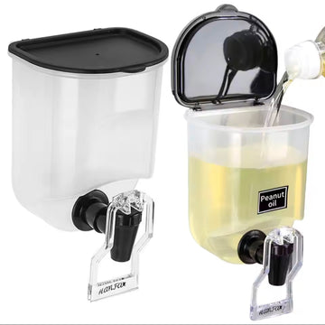 550ml Mouthwash Dispenser for Bathroom Clear Wall Mounted Mouth Wash Container Oil Dispenser for kitchen for kids and Adults