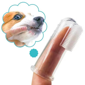 Super Soft Pet Finger Toothbrush Teddy Dog Brush Bad Breath Tartar Teeth Care Tool Dog Cat Cleaning Silicagel Pet Supplies