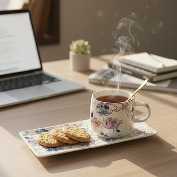 Porcelain Coffee  Cup Spoon & Saucer
