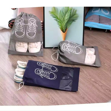 Shoes Storage Bags Closet Organizer Non-woven Travel Portable Bag Waterproof Pocket 692