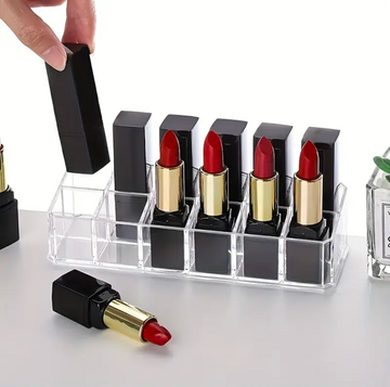 Transparent 12 Slots Lipstick Organizer