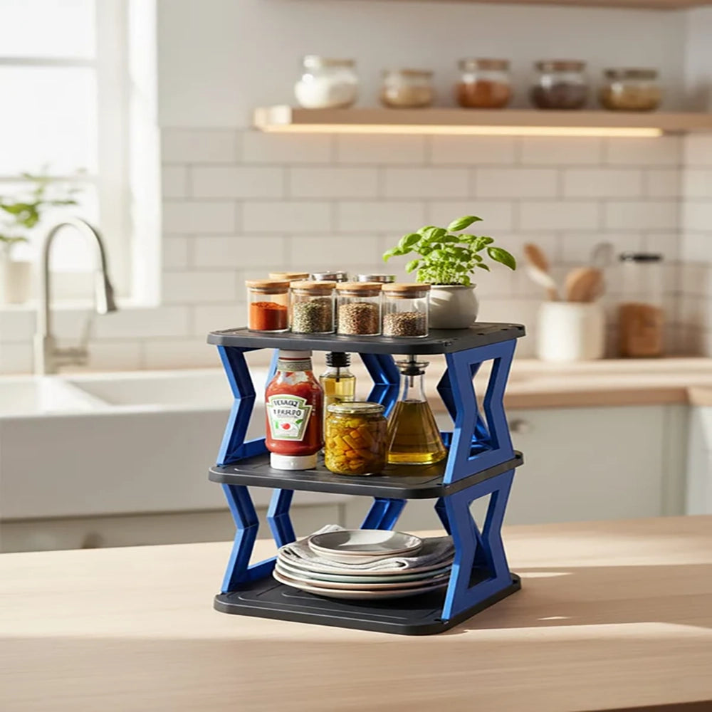 3-Tier Space-Saving Kitchen Organizer Rack