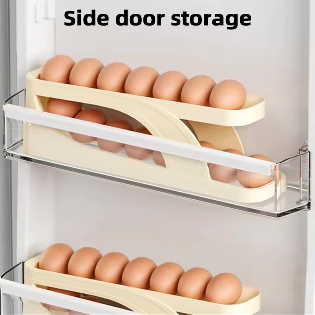 Double Layer Egg Storage Box Space-Saving Egg Tray Egg Holder for Home Refrigerator Kitchen Accessories Kitchen Gadgets