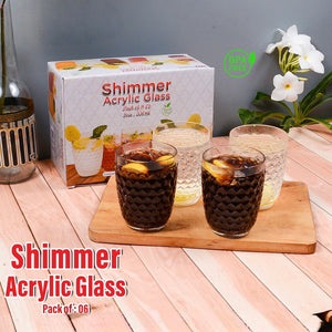 Shimmer Acrylic Glass (6 pcs)