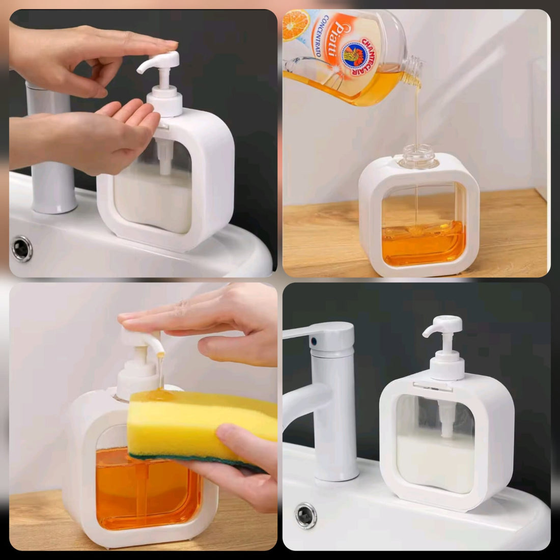 Visible Soap Dispenser 300ml 500ml Bathroom Hand Wash Lotion Pump Bottle for Skincare and Personal Care