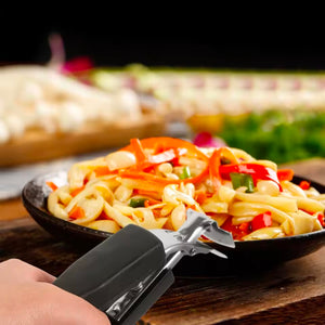 Hot Plate Gripper-Stainless Steel Anti-Scalding Bowl Clip With Silicone Handle for Moving Hot Plate, Pans, microwave Dishes
