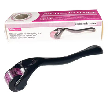 Micro Needling 540 Roller Derma Roller Professional Titanium Dermaroller 0.2/0.25/0.3mm Hair Regrowth Beard Growth Treatment