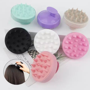 Silicone Shampoo Brush Head Scalp Massage Comb Hair Washing Comb Body Message Brush Bath Shower Brush Salon Hair Dressing Tool