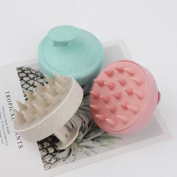 Silicone Shampoo Brush Head Scalp Massage Comb Hair Washing Comb Body Message Brush Bath Shower Brush Salon Hair Dressing Tool