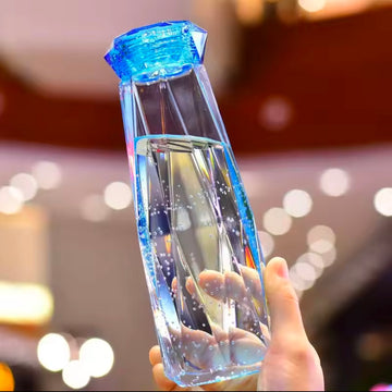 420ml Crystal Cup Practical Water Bottle Gift Cup Kitchenware colorful Glass Handy Cup Multifunctional Cup Bar Supplies