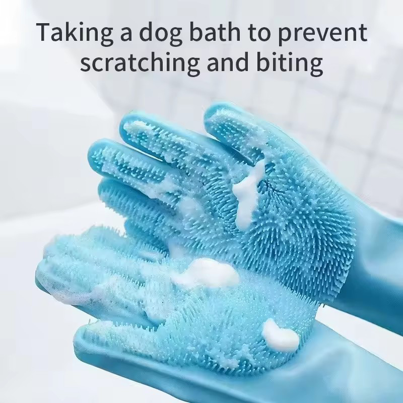 Silicone gloves 1 Pair Dishwashing Cleaning