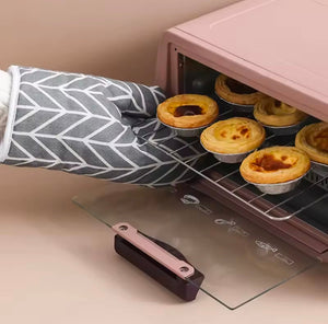 2pcs Heat-insulating Gloves, Anti-scald Microwave Gloves, High Temperature Resistant Kitchen Baking Oven Gloves