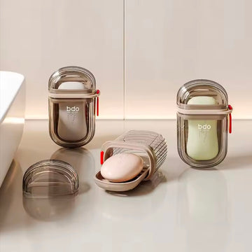 Portable Soap Dishes Sealed Storage Box Waterproof Travel Home Bathroom Soap Box Soap Case Outdoor Soap Cantainer Organizer