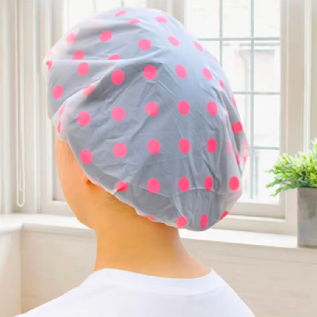 Shower Caps Bathing Waterproof Adult Hair Drying Caps Dustproof Plastic Head Covers for Women Hair Salon Elastic Shower Cap
