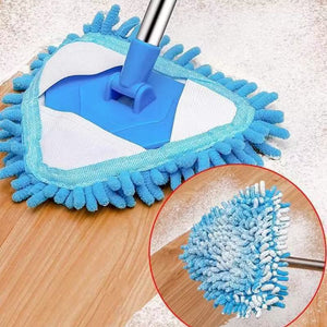 Triangle Mop 180 Degree Adjustable Retractable Household Cleaning Lazy Mop Hand Wash Flat Mop Ceiling Floor Bathroom Glass Pads