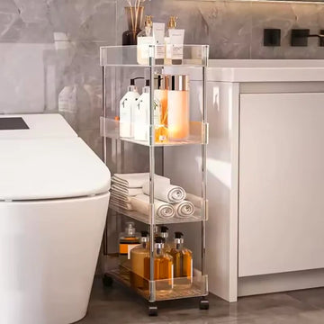 26×8 Seam Rack bathroom floor trolley Washing Machine toilet narrow bathroom gap Closed
