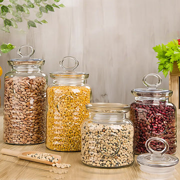 Glass Jar 2 LTR Small Size