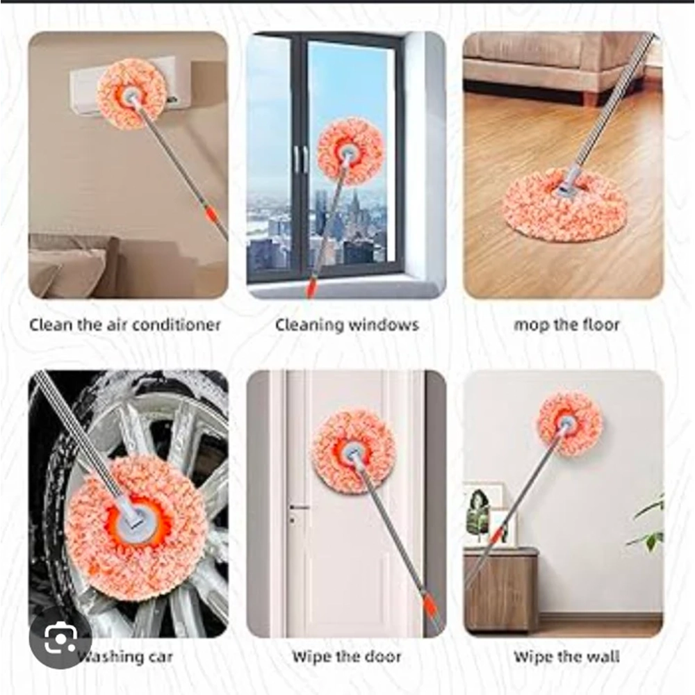 Wet Dry Dual -Use Mop Telescopic Tot Mop Features A segmented Splicing Design allowing For Easy Switching Between High