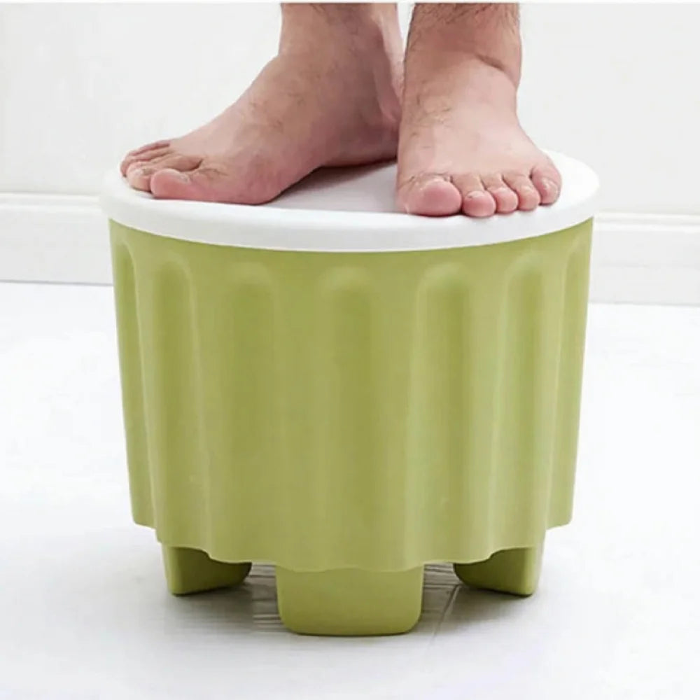 Round Stackable Ottomans with Storage Foot Rest Stool Seat