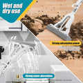 PVA Sponge Mop with Adjustable Handle and Self-Wringing