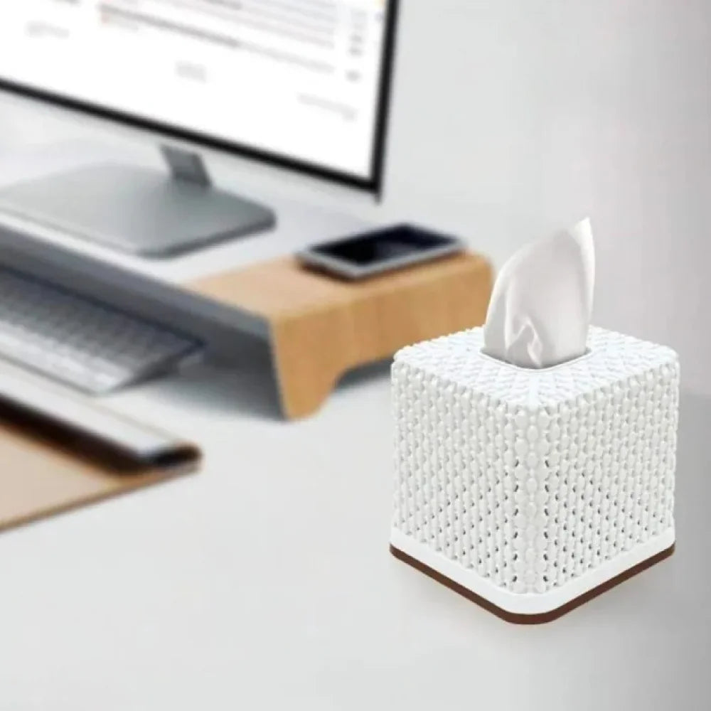 Tissue Box Square Design for Desktop Living Room Dining Room Storage