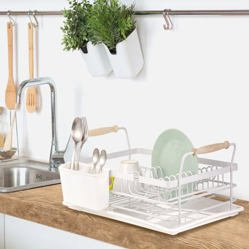 Dish Rack With Wooden Handles 1 Floor