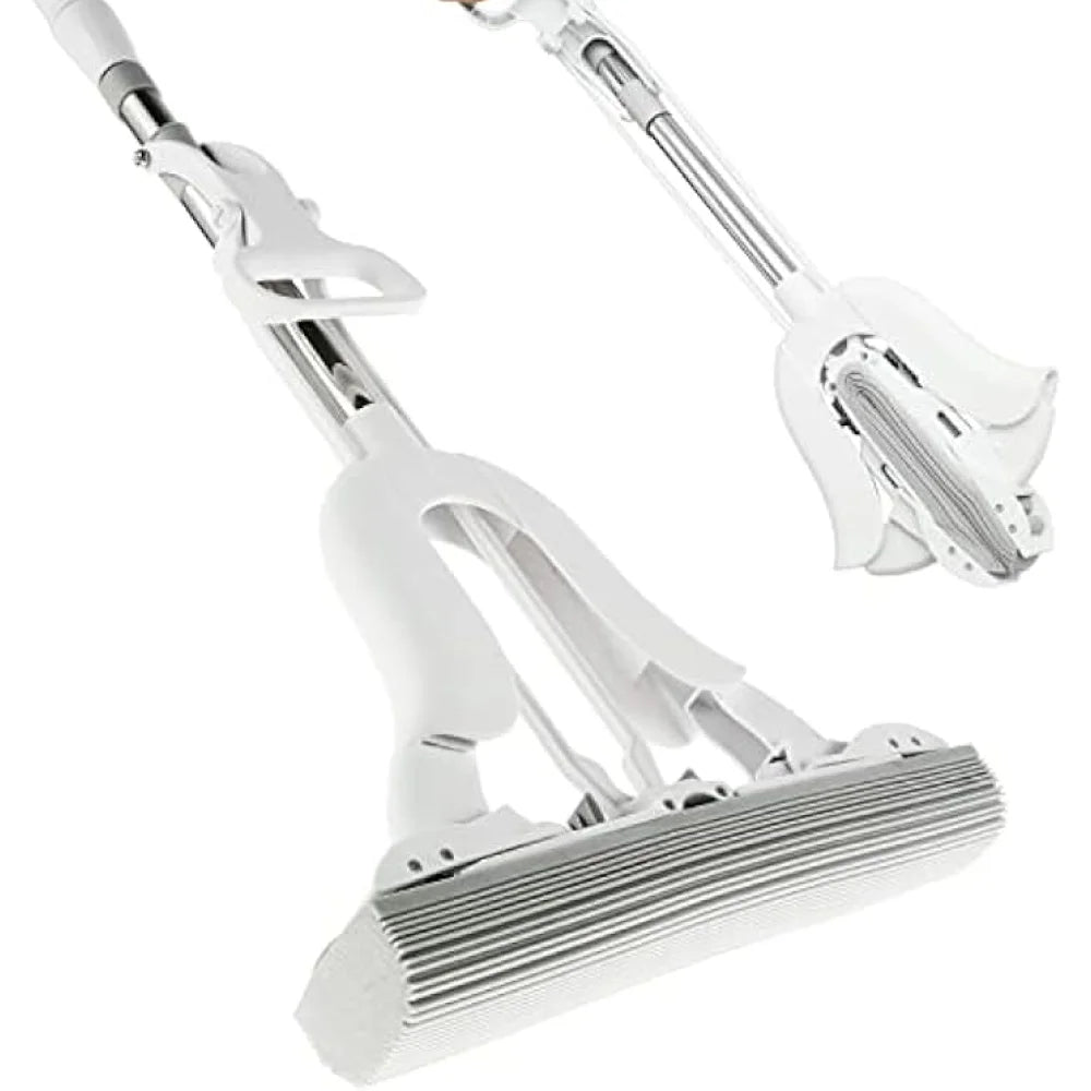 PVA Sponge Mop with Adjustable Handle and Self-Wringing