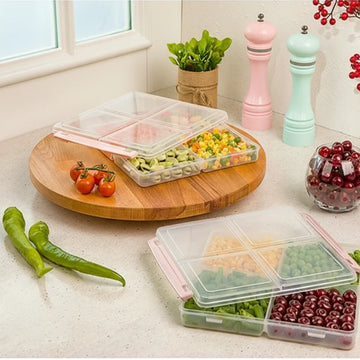 4 Section Freezer Box With Lid 180 G