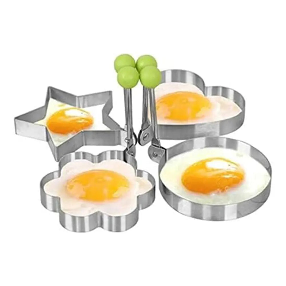 Stainless Steel Egg Fried Mold Tool (4 Pc) Set