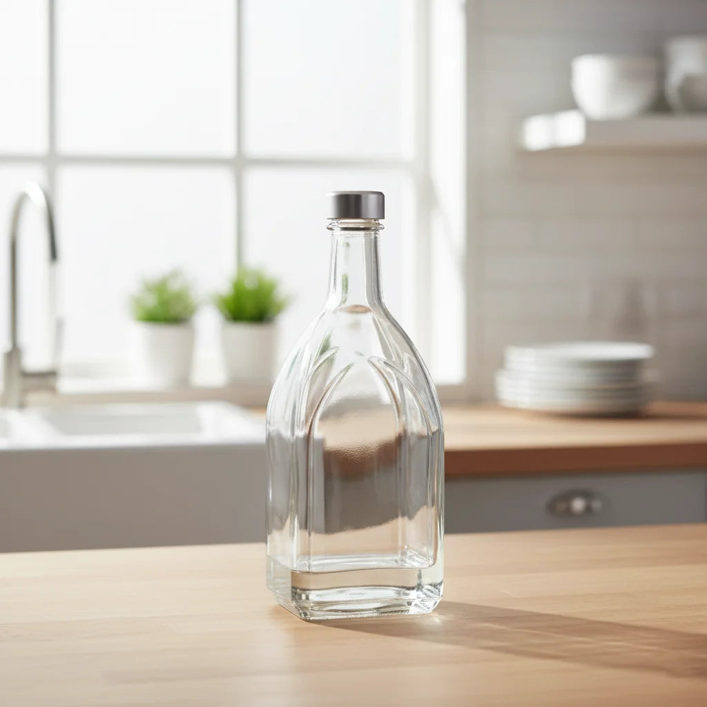 Glass Bottle With Steel Lid 1 LTR