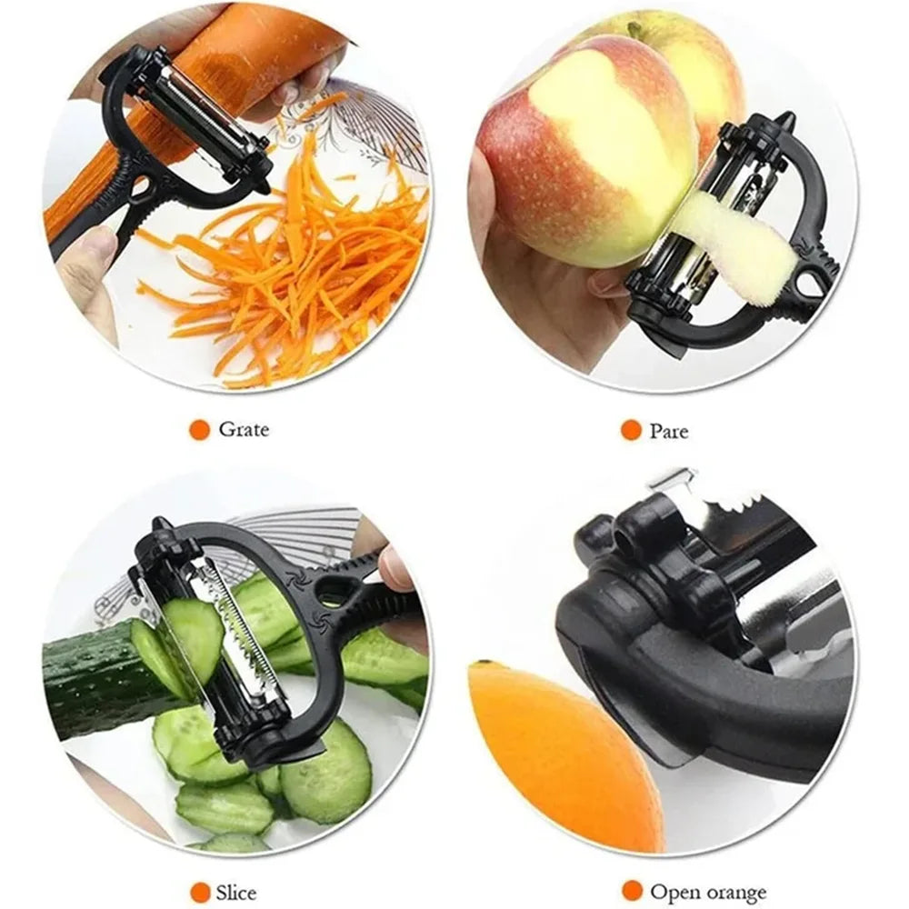 Teenra Multifunctional 360 Degree Rotary Vegetable Peeler