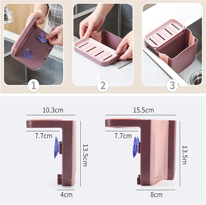 Suction Cup Kitchen Sink Strainer Drain Rack