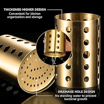 Rust-Proof Stainless Steel Cutlery Stand for Spoons, Forks & Knives