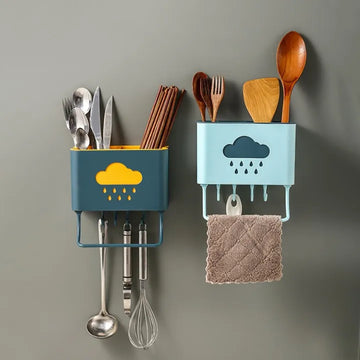 Wall Mounted Cutlery Drainer Rack