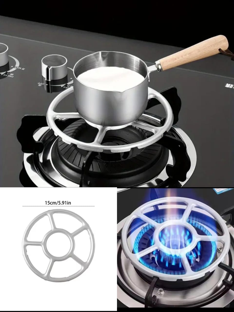 Metal Gas Stove Frame – Universal Replacement for Burners