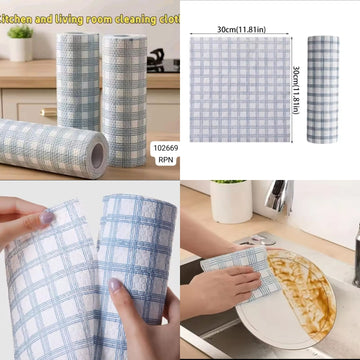 Kitchen & Living Room Cleaning Cloth Roll – 40 Pcs